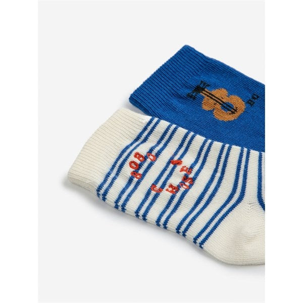 Bobo Choses Baby Acoustic Guitar Socks 2-pak Navy Blue 3