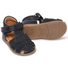 Pom Pom Starter Sandal Velcro Navy