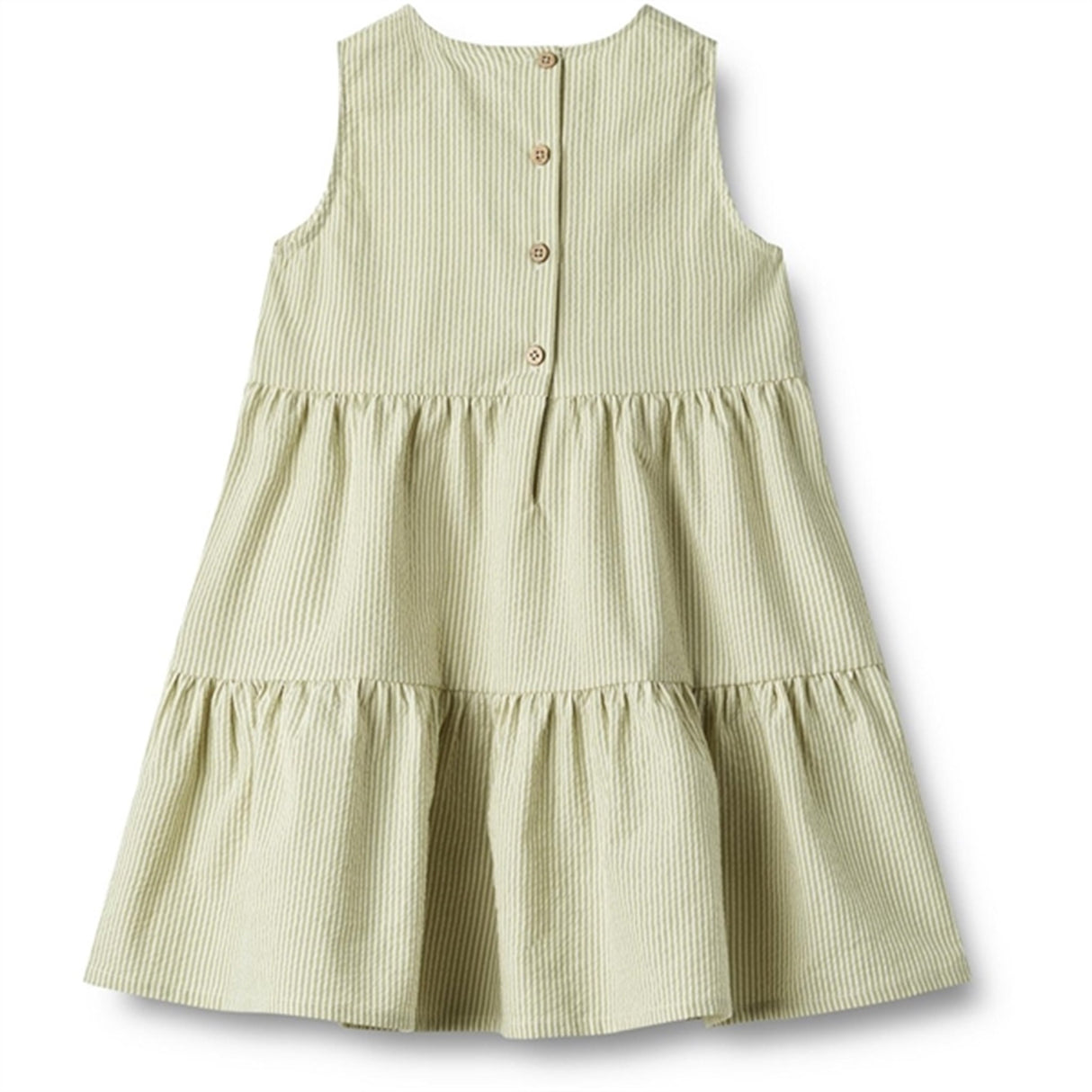 Wheat Green Stripe Dress Luise