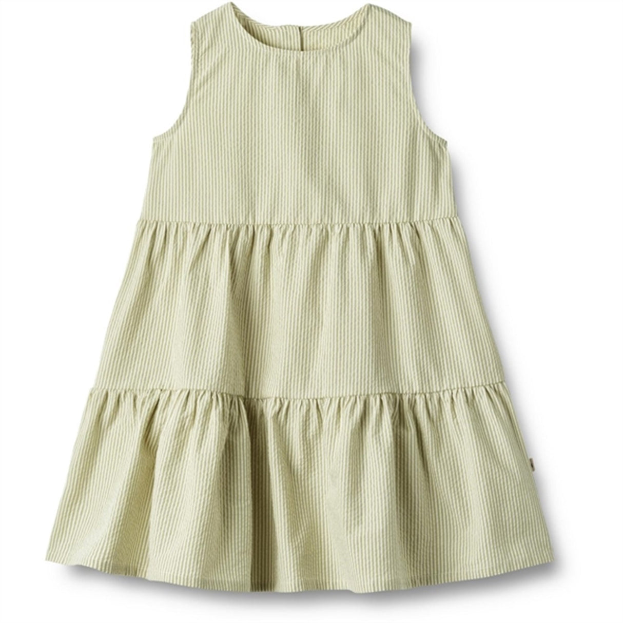 Wheat Green Stripe Dress Luise