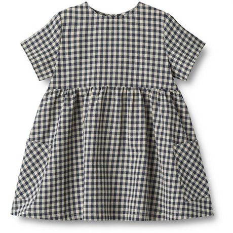 Wheat Blue Check Dress Ayse