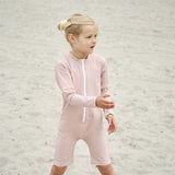 Petit Crabe Rose Nude Combi Onesie with Zipper 5