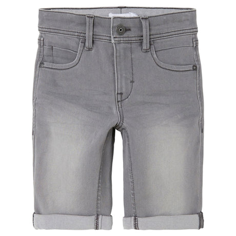 Name it Medium Grey Denim Silas Slim Denim Shorts Noos
