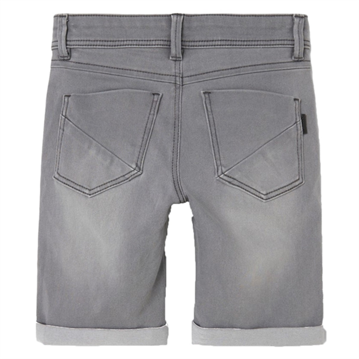 Name it Medium Grey Denim Silas Slim Denim Shorts Noos
