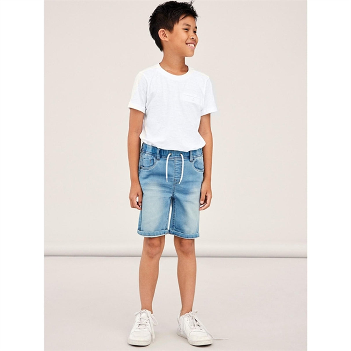 Name it Light Blue Denim Ryan Jogger Denim Shorts Noos