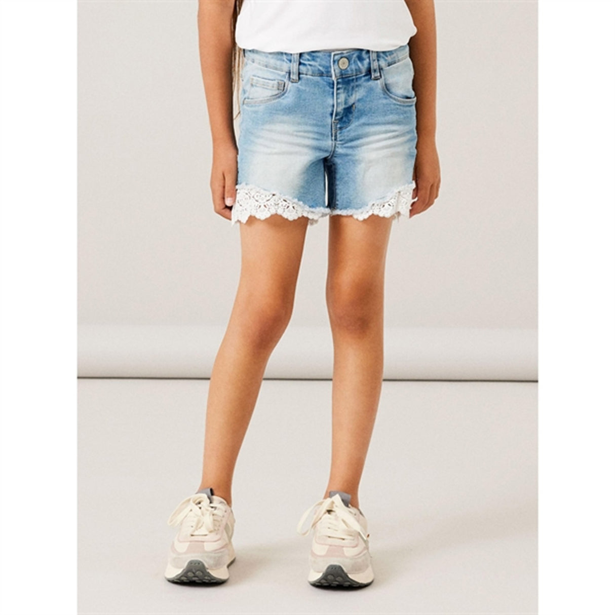 Name it Medium Blue Denim Salli Slim Denim Shorts Noos 2