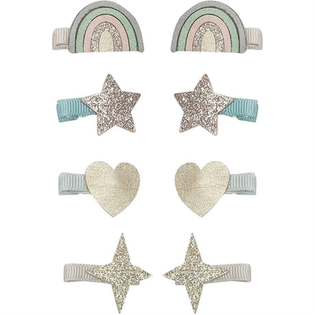 Mimi & Lula 8 Hair Clips Mini Rainbow Dreamer