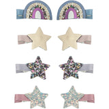 Mimi & Lula 8 Hair Clips Mini Over The Rainbow Ziggy