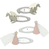 Mimi & Lula 4 Hairpins Dragon And Princess Fairytale