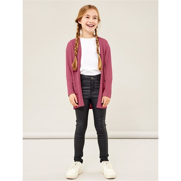 Name it Rose Wine Victi Knit Cardigan Noos