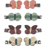 Mimi & Lula 8 Hair Clips Mini Bonnie Butterfly Winter Ivy