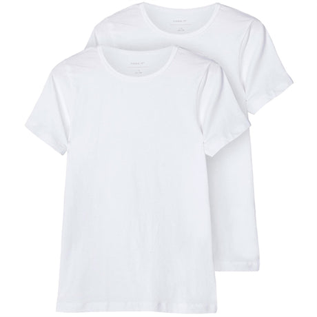 Name it Bright White Slim T-Shirt 2-pack Noos