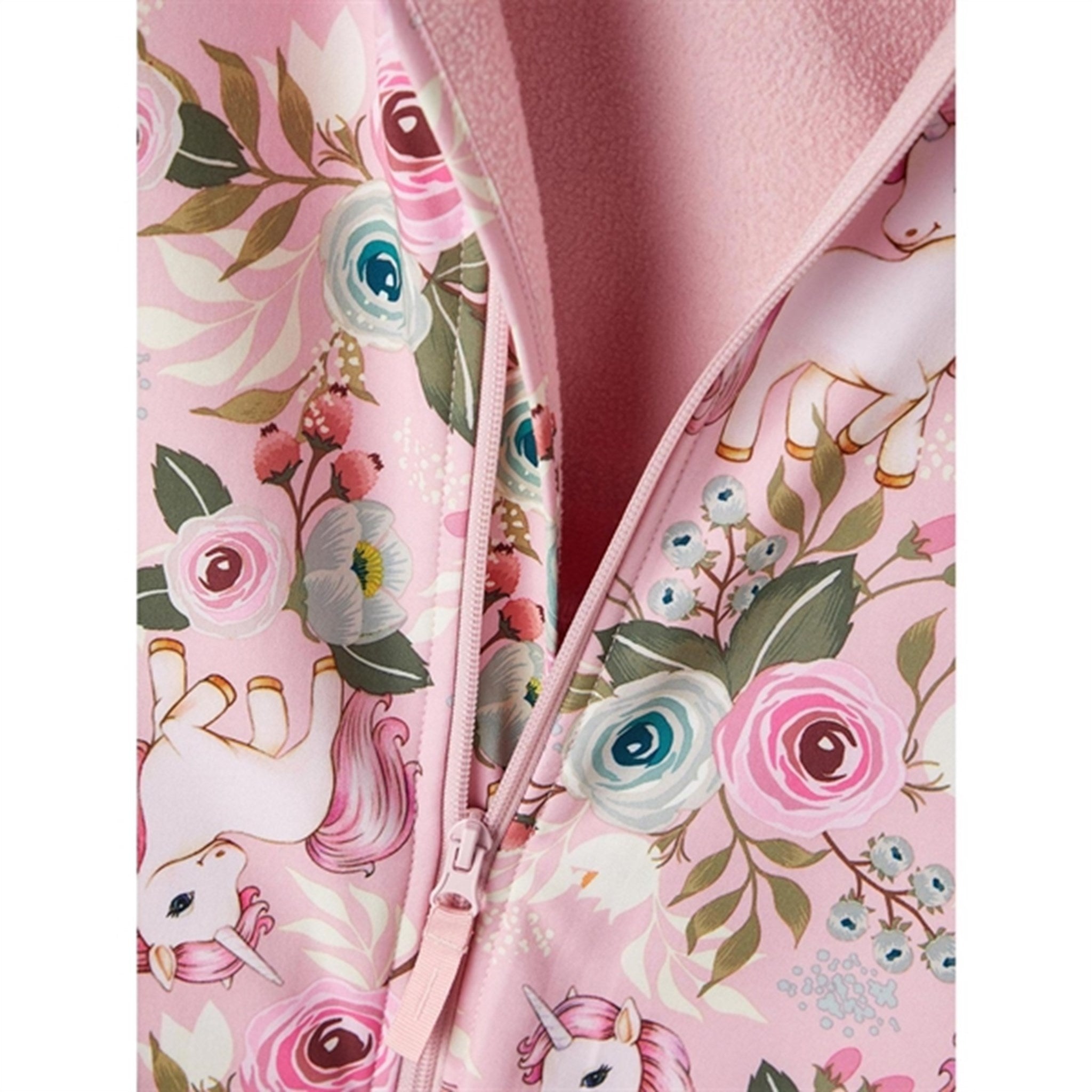 Name it Pink Nectar Alfa Softshell Suit Floral Noos 2