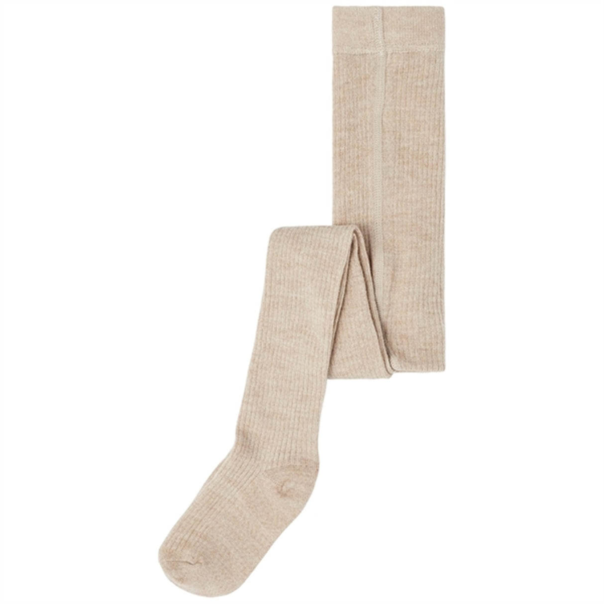 Lil' Atelier Warm Sand Rakel Wool Tights