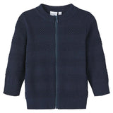 Name it Dark Sapphire Vesto Knit Zipper Cardigan