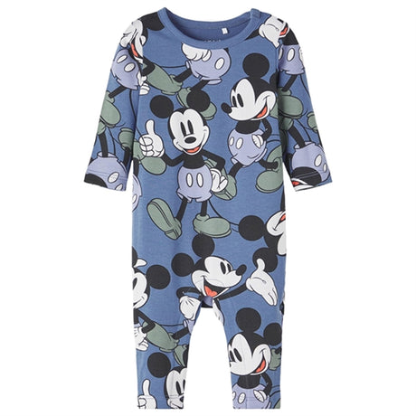 Name it Bijou Blue Dormi Mickey Onesie