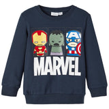 Name it Dark Sapphire Jebin Marvel Sweatshirt