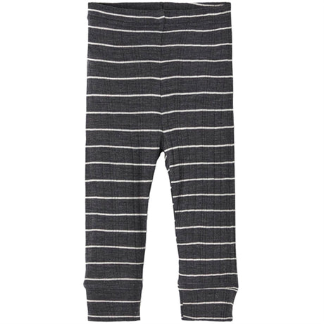 Name it Blue Graphite Stripes Wang Wool Needle Leggings Noos 2