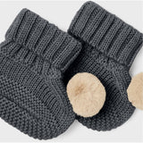 Name it Iron Gate Wrilla Wool Knit Slippers With Pom Pom