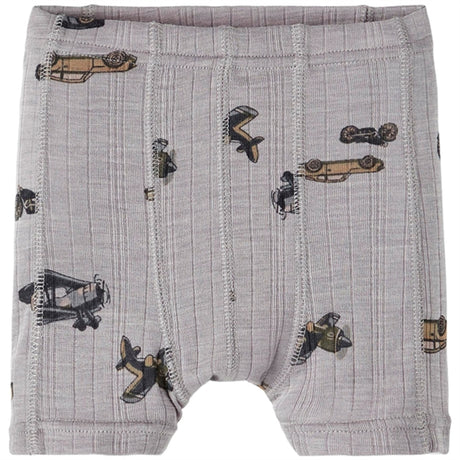 Name it Silver Filigree Wang Wool Needle Boxer Shorts AOP