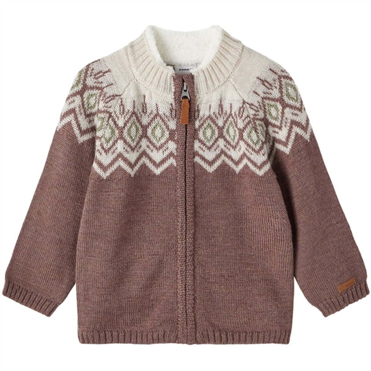 Name it Peppercorn Wriss Wool Knit Cardigan