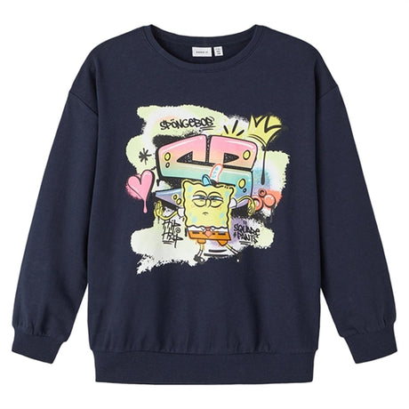 Name it Dark Sapphire Fyr Spongebob Sweatshirt