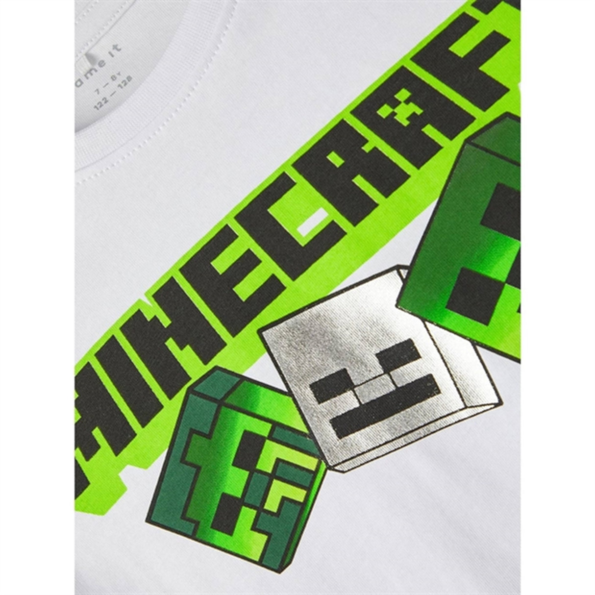 Name it Bright White Muxin Minecraft T-Shirt 3