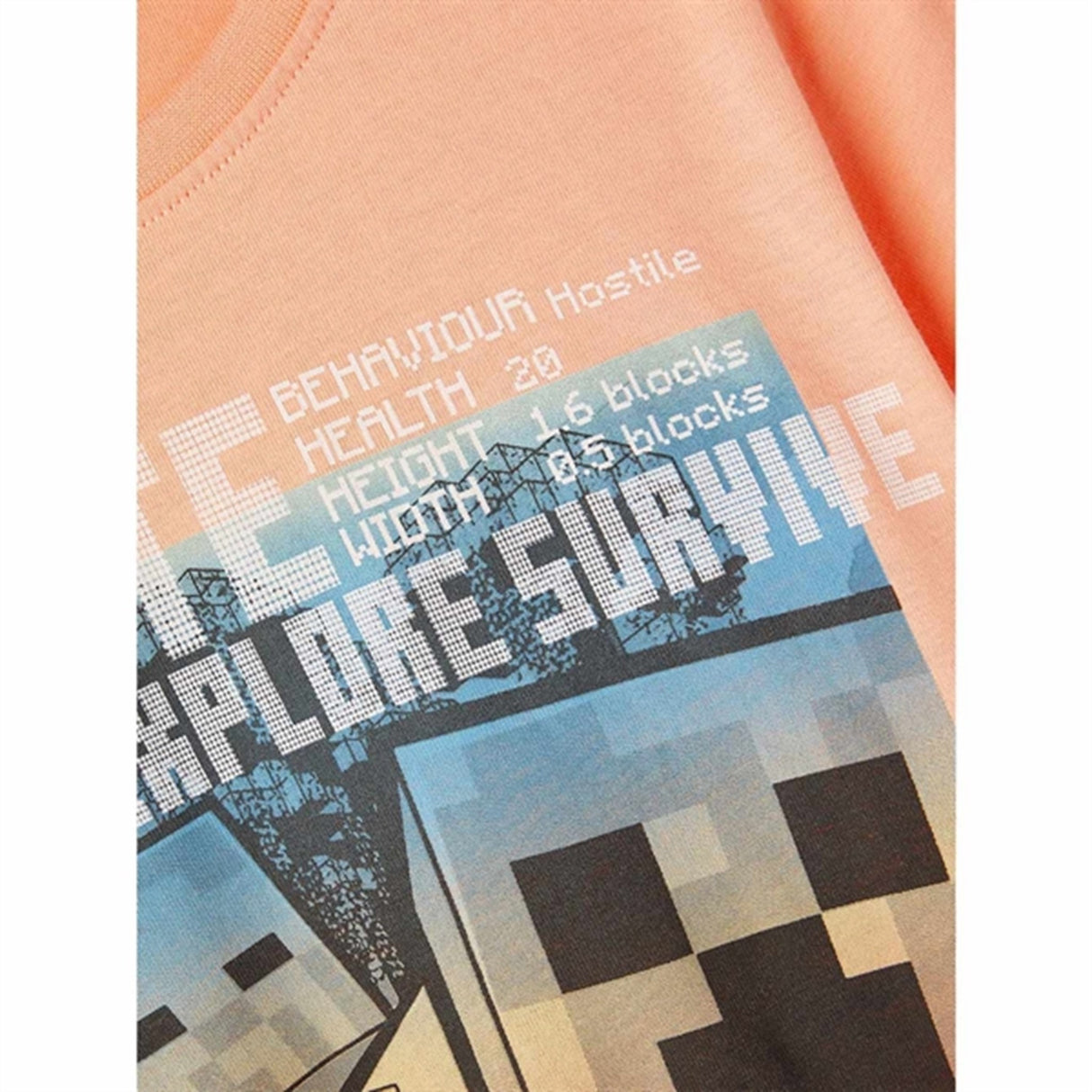 Name it Peach Nectar Major Minecraft T-Shirt 3