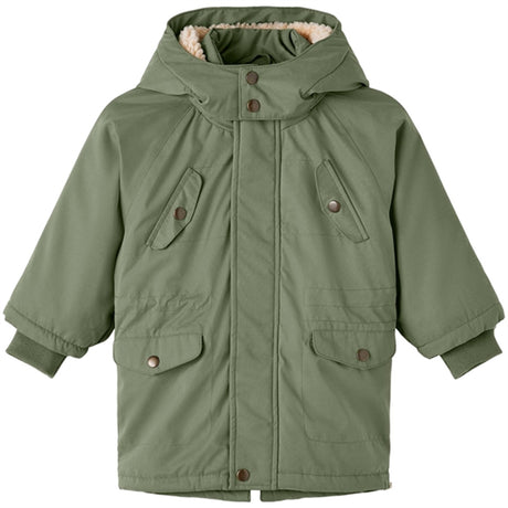 Lil'Atelier Oil Green Golan Padded Jacket