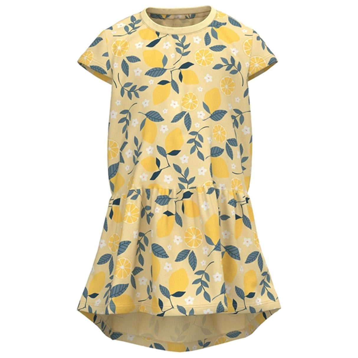 Name it Double Cream Lemon AOP Vigga Dress