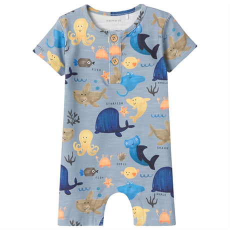 Name it Dusty Blue Harim Onesie