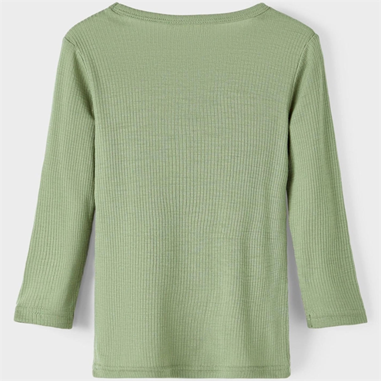 Lil'Atelier Oil Green Fable Slim Wool Blouse 3