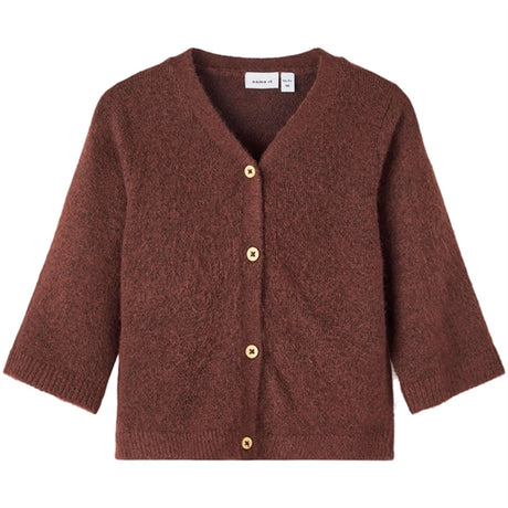 Name it Rum Raisin Kasussi 3/4 Knit Cardigan