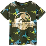 Name it Rifle Green Julle Jurassic T-Shirt