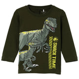 Name it Rifle Green Josko Jurassic Blouse