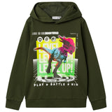 Name it Rifle Green Janus Jurassic Sweat Hoodie