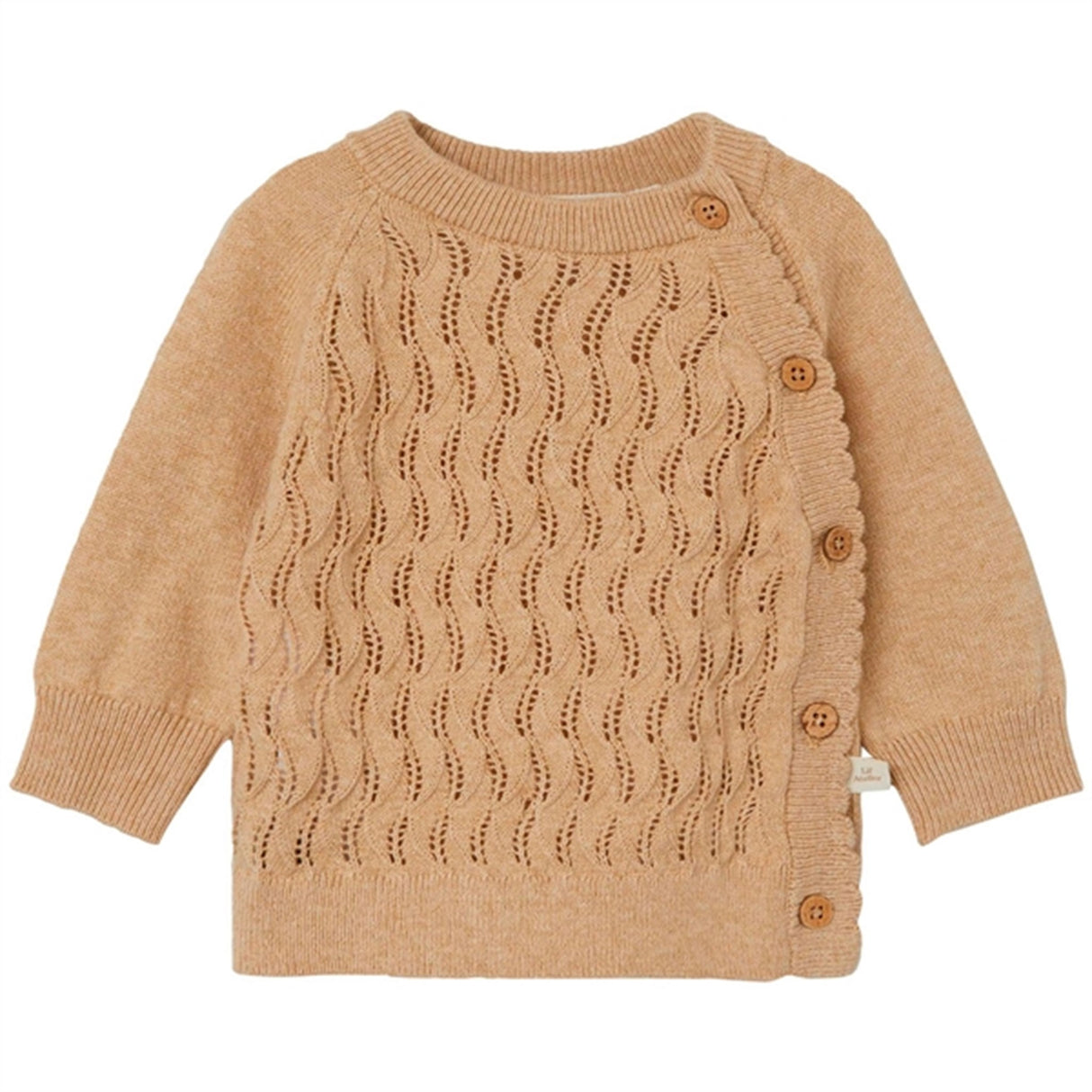 Lil'Atelier Warm Sand Nina Wrap Knit Blouse