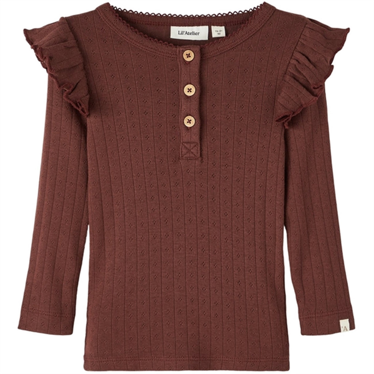 Lil'Atelier Rum Raisin Rachel Slim Blouse