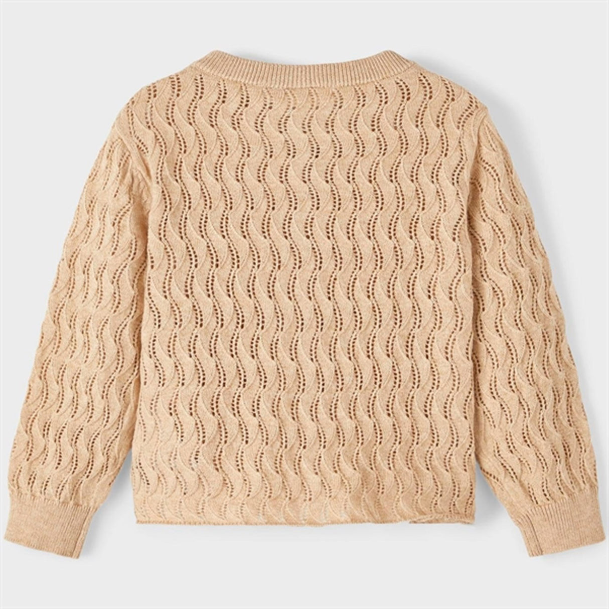 Lil'Atelier Warm Sand Nina Loose Knit Cardigan 3