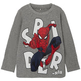 Name it Grey Melange Journey Spiderman Blouse