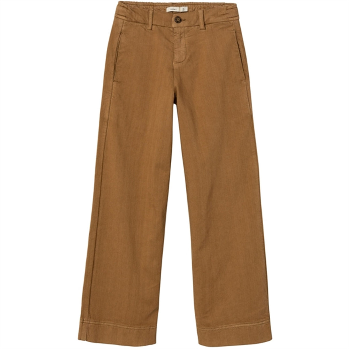 Name it Bone Brown Bella Wide Twill Pants