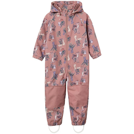 Name it Antler Alfa Softshell Suit Rose Wood