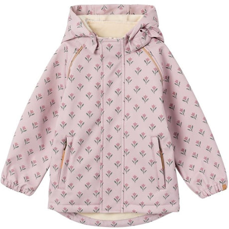 Lil'Atelier Violet Ice Laalfa Softshell Jacket AOP