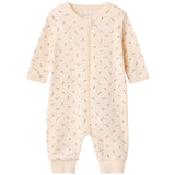 Name it Buttercream Nightsuit with Zipper Floral Noos