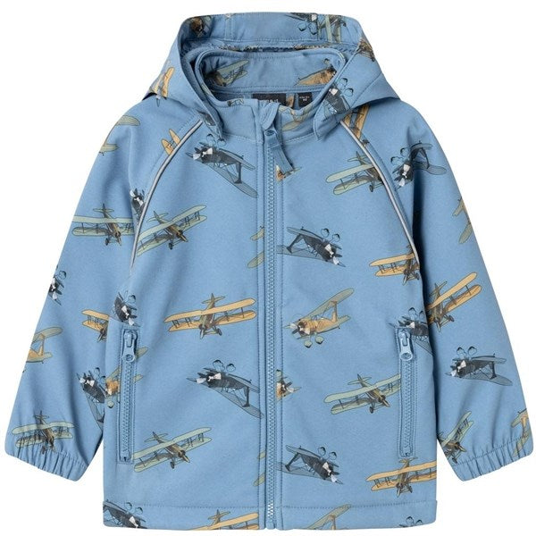 Name it Coronet Blue Alfa08 Softshell Jacket Airplane