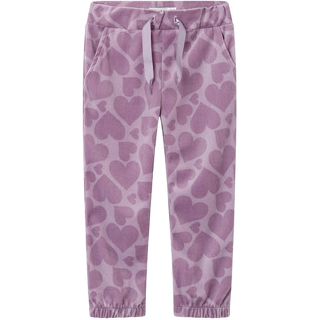 Name it Lavender Mist Sofie Velour Pants