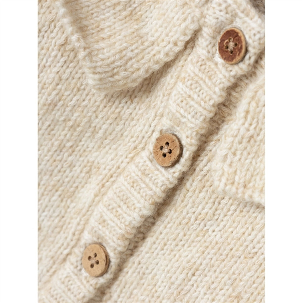 Lil'Atelier Wood Ash Melange Rila Strik Cardigan 2