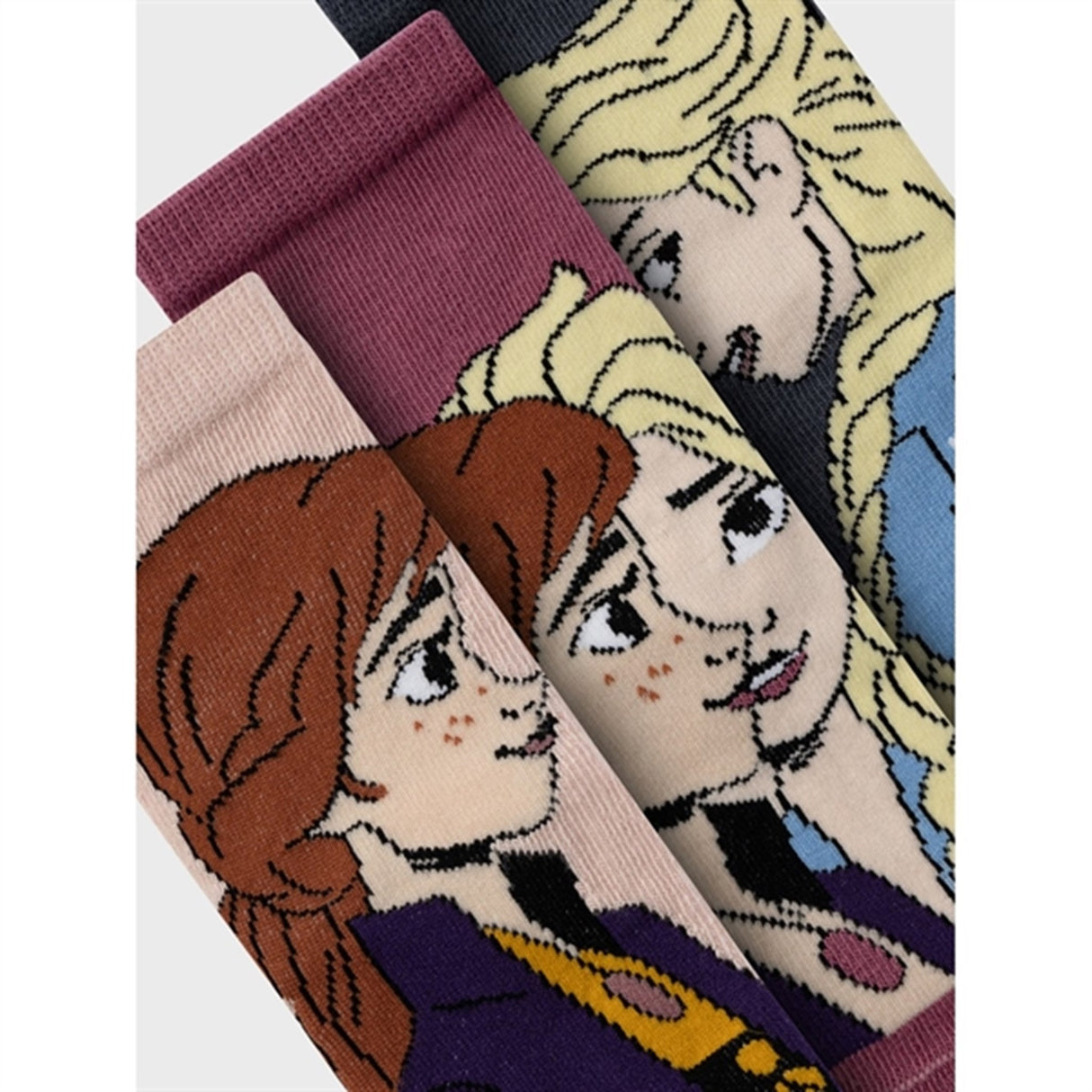 Name it Rose Smoke Obsa Frozen Socks 3-pack 2