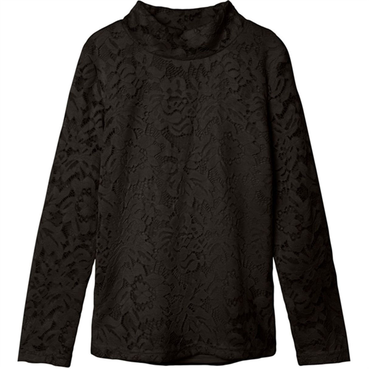 Name it Black Rydia Mock Neck Blouse