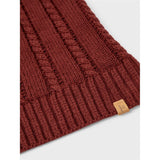 Lil'Atelier Fired Brick Riko Lang Knit Santa Hat 2